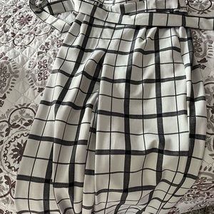 High waisted belted pants